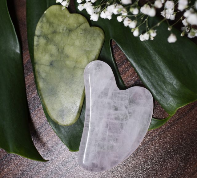 pietre di giada utilizzate per gua sha